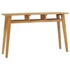 vidaXL Konsolentisch 120x35x75 cm Teak Massivholz