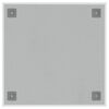 vidaXL Magnettafel Wandmontage Weiß 40x40 cm Hartglas