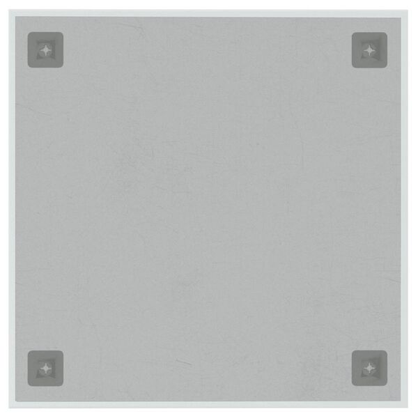 vidaXL Magnettafel Wandmontage Weiß 40x40 cm Hartglas