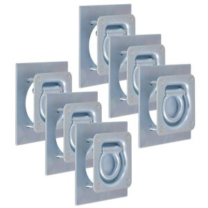 vidaXL Zurrösen für Anhänger 6 Stk. Verzinkter Stahl 2000 kg