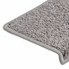 vidaXL Stufenmatten 15 Stk. 65x21x4 cm Grau Rechteckiger Rand