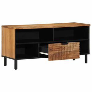 vidaXL TV-Einheiten Massivholz Akazie 100 x 33,5 x 46 cm Holzwerkstoff