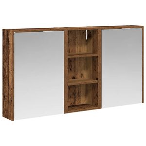 vidaXL Badezimmerschrank-Set 3 pcs 116 x 16 x 62,5 cm Holzwerkstoff