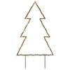 vidaXL Weihnachtsbaum mit Erdspie&szlig;en und 115 LEDs 90 cm