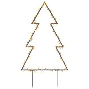 vidaXL Weihnachtsbaum mit Erdspie&szlig;en und 115 LEDs 90 cm
