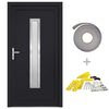 vidaXL Haust&uuml;r Anthrazit 108x208 cm PVC