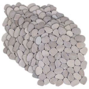 vidaXL Kieselplatten Taupe 30 x 30 cm Flusskiesel