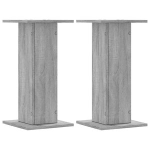 vidaXL Lautsprecherst&auml;nder 2 Stk. Grau Sonoma 30x30x60cm Holzwerkstoff