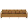 vidaXL 3-Sitzer-Sofa Braun 210 cm Samt