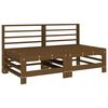 vidaXL 7-tlg. Garten-Lounge-Set Honigbraun Massivholz Kiefer