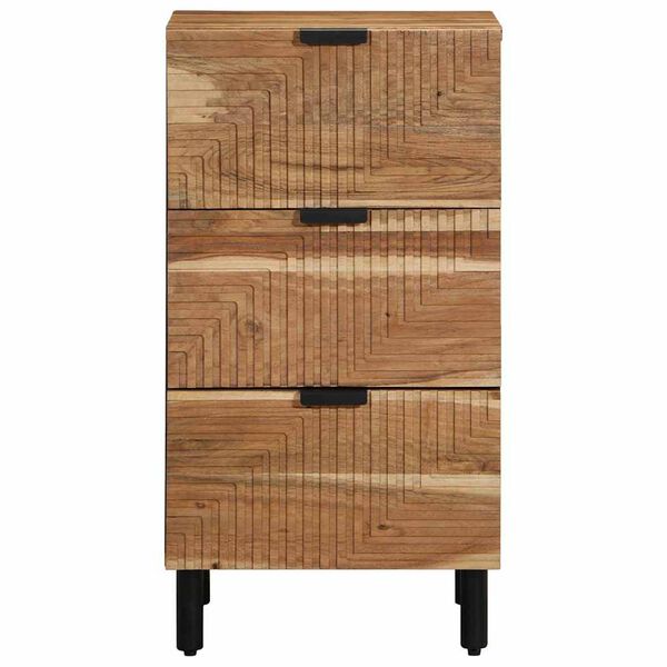 vidaXL Sideboard Natur 40 x 33,5 x 75 cm Massivholz Akazie