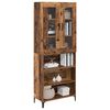 vidaXL Highboard Wandmontiert Altholz 69,5 x 34 x 180 cm Holzwerkstoff