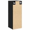 vidaXL Badezimmerschrank mit T&uuml;r Schwarz Eichen-Optik 30 x 30 x 80 cm