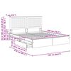 vidaXL Aufbewahrungsbett Sonoma-Eiche 160 x 200 cm Holzwerkstoff