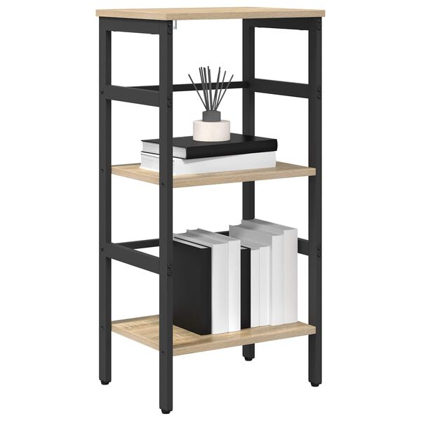 vidaXL B&uuml;cherregal Sonoma-Eiche 40 x 29,5 x 81 cm Holzwerkstoff