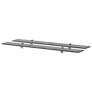 vidaXL Schweberegale 2 Stk. Glas 90x20 cm 8 mm