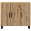 vidaXL Sideboard Artisan-Eiche 90 x 34 x 80 cm Holzwerkstoff