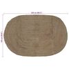 vidaXL Bereichsteppiche Oval Grau 152 x 245 cm Jute