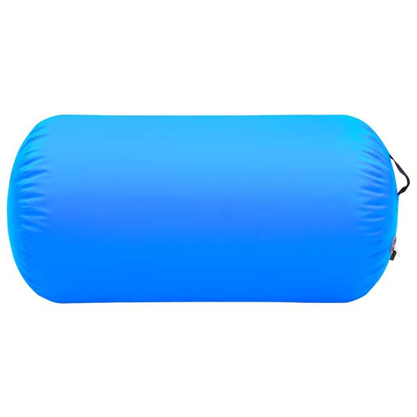 vidaXL Aufblasbare Gymnastik-Rolle mit Pumpe 120x90 cm PVC Blau