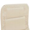 vidaXL Sonnenliegen 2 Stk. Creme Textilene & Pulverbeschichteter Stahl