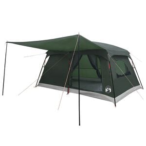 vidaXL Familienzelt 10 Personen Olivegr&uuml;n Polyester und Stahl