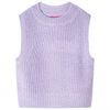 vidaXL Kinder-Pulloverweste Gestrickt Helllila 92