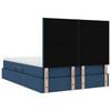 vidaXL Bett mit Stauraum und LED mit LED Blau 140 x 200 cm Polyester