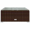 vidaXL 10-tlg. Garten-Lounge-Set mit Kissen Braun Poly Rattan