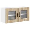 vidaXL K&uuml;chenschrank Kalmar Sonoma-Eiche 80 x 31 x 40 cm Holzwerkstoff