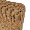 vidaXL Esszimmerst&uuml;hle 4 Stk. Braun Natur Rattan
