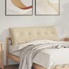 vidaXL R&uuml;ckenkissen Creme 140 x 50 cm Mikrofaserstoff