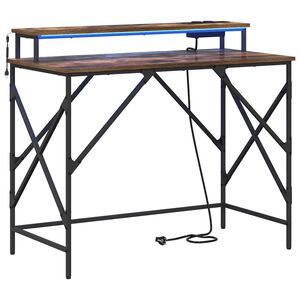 vidaXL Schreibtisch Ger&auml;ucherte Eiche 100 x 50 x 86,5 cm Holzwerkstoff