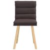 vidaXL Esszimmerst&uuml;hle 2 Stk. Dunkelbraun Stoff