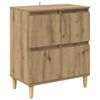 vidaXL Sideboards 2 pcs Artisan-Eiche 60 x 35 x 70 cm Holzwerkstoff