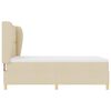 vidaXL Boxspringbett mit Matratze Creme 200 x 140 cm Stoff