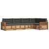 vidaXL Outdoor-Sofagarnitur 5 stk. Natur und Anthrazit