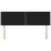 vidaXL Kopfteile 2 Stk. Schwarz 72x5x78/88 cm Stoff