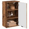 vidaXL Badezimmerschrank Wandmontiert Altholz 39 x 23,5 x 65 cm