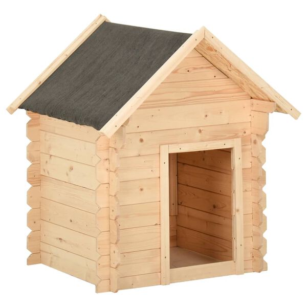 vidaXL Hundeh&uuml;tte 80x80x100,6 cm Massivholz Kiefer