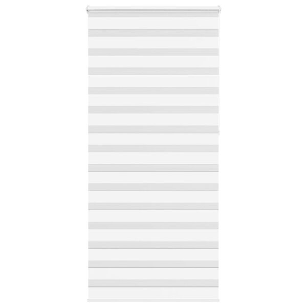 vidaXL Doppelrollo Wei&szlig; 105x230 cm Stoffbreite 100,9 cm Polyester