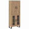 vidaXL Highboard 2 pcs Artisan-Eiche 69,5 x 34 x 180 cm