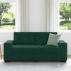 vidaXL Zweisitzer-Sofa Dunkelgr&uuml;n 180x77x82 cm Samt
