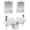 vidaXL Badezimmerschrank-Set 5 stk. Wei&szlig; Holzwerkstoff