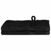 vidaXL G&auml;stetuch SOLUND 2 pcs Schwarz 15 x 21 cm 550 gsm