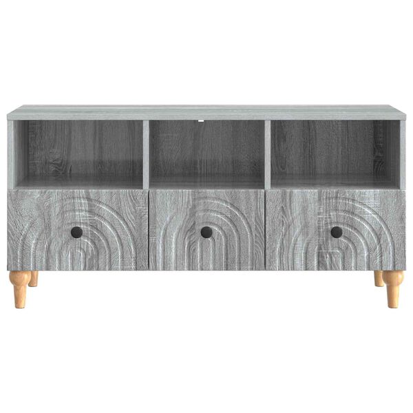 vidaXL TV-Schr&auml;nk Graues Sonoma 102 x 34,5 x 50 cm Holzwerkstoff