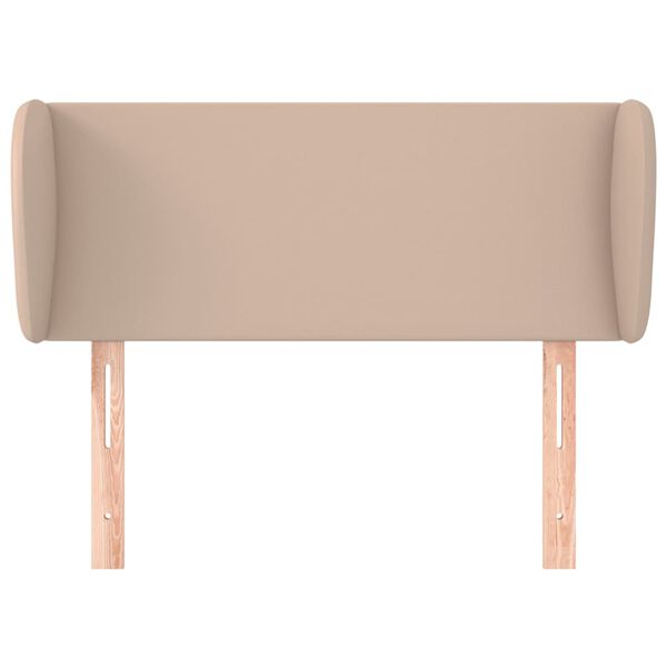 vidaXL Kopfteil mit Ohren Cappuccino-Braun 103x23x78/88 cm Kunstleder