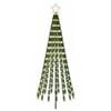 vidaXL LED-Weihnachtsbaum 180 cm 255 LEDs Warmes Wei&szlig; Stahl Schwarz