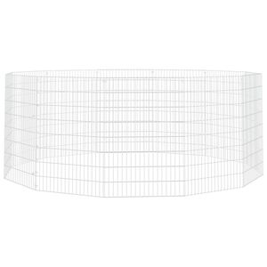 vidaXL Freilaufgehege 12-teilig 54x80 cm Verzinktes Eisen