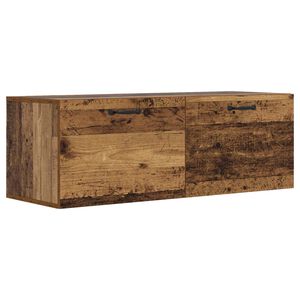 vidaXL Wandschrank Altholz 100 x 36,5 x 35 cm Holzwerkstoff