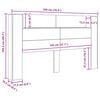 vidaXL Kopfteil-Schrank mit LED Altholz 180 x 16,5 x 103,5 cm
